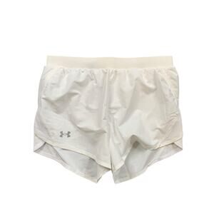 Under Armour Shorts Womens S Small White Fly By Heatgear Brief Lined Running Gym